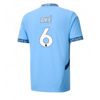 Camisa de Futebol Manchester City Nathan Ake #6 Equipamento Principal 2024-25 Manga Curta